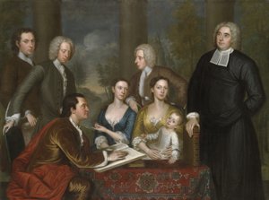 The Bermuda Group, Dean Berkeley and His Entourage, 1728, Reworked 1739 by John Smibert